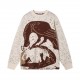 p265 loewe loewe sweater bird pattern appliqué knit sweater loose versionGuest imported sweater fabrics Mountain wool content raw material yarn 7 needle imported knitting machine manufacturing Color fixed dyeing High-qua