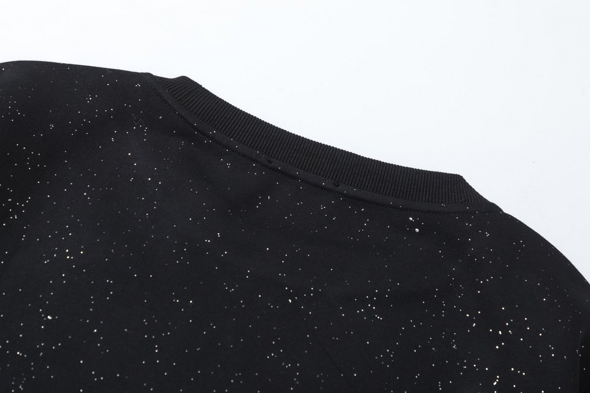 p230Full of stars...#ARC'TERYXBeginner's JIL Co-branded Couples A sky full of stars Large logo monogrammed crew neck sweatshirtColor BlackSize S - XL