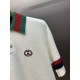 p305 Gucci Chapel Knit Polo ShirtOriginal color-coordinated dyeing wool, embroidery process, the logo using imported custom embroidery thread, with a glossy feel, creating a three-dimensional relief embroidery effect, br