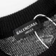 p265 balenciagaparis house sweater logo full print intarsia knit sweater loose versionGuest imported sweater fabrics mountain wool raw material yarn 7 needle imported knitting machine manufacturing color fixed dyeing hig