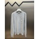 p375 Dior Dior Beaded SweaterThis section is made of 10 cashmere 50 wool 40 polyamide fiber, 16 count blended yarn, using 12 knitting machine 1  1 rib   plain process, the pattern at the first to the board to do plain em