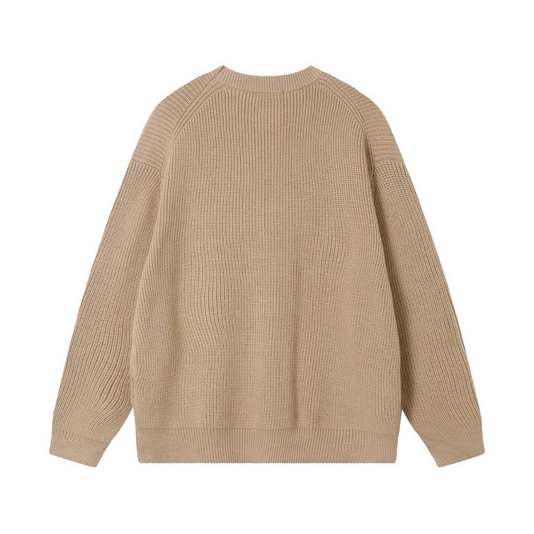 p255 Balenciaga Balenciaga Sweater Knit Loose Version7-needle imported knitting machine manufacturing mountain wool raw material yarn customer imported sweater fabric color fixed dyeing high-quality heavyweight high qual