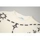 P235DIO Dior Constellation Embroidery Tassel Long Sleeve SweaterStar series embroidery Hand-stitched connecting threadsBranded monogram embroidery   fringe trailing effectSize XS S M L Original Fabric 75% wool, 15% acryl