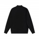 P220 PRADA Prada PRD 23FW machine embroidered monogram crew neck sweaterMade of customized 55 cashmere, draping on the body, imported machine melting three-dimensional embroidery, customized accessories, fitted shapeB Si