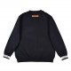 P235LouisVuitton 23SS solid color cuffs monogrammed jacquard logo crew neck sweater.This model uses 100% 16 count imported 5 knitting machine to do the whole piece of single side, shoulder receiving flower process. Split