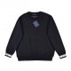 P235LouisVuitton 23SS solid color cuffs monogrammed jacquard logo crew neck sweater.This model uses 100% 16 count imported 5 knitting machine to do the whole piece of single side, shoulder receiving flower process. Split