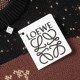 p265 loewe loewe sweater bird pattern appliqué knit sweater loose versionGuest imported sweater fabrics Mountain wool content raw material yarn 7 needle imported knitting machine manufacturing Color fixed dyeing High-qua