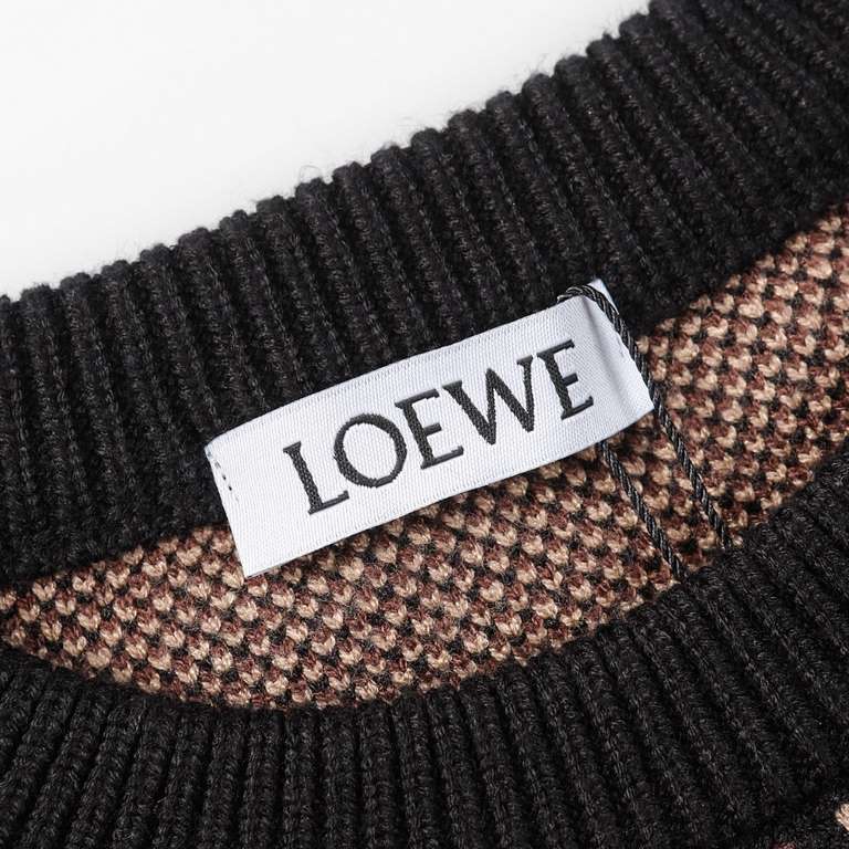 p265 loewe loewe sweater bird pattern appliqué knit sweater loose versionGuest imported sweater fabrics Mountain wool content raw material yarn 7 needle imported knitting machine manufacturing Color fixed dyeing High-qua