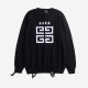 078# P235GIVENCHY23 fall and winter new Givenchy sweater pentagram shabby do old sweater pullover GVC using the Japanese Koryu embroidery machine star embroidery letters LOGO round neck sweater using    high-density embr