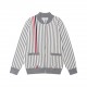 P260 Thom Browne   Thom Browne colorblocked striped zipper cardiganTB classic four stripes basic style year after year are wearing the classic models must choose the quality   all the color fixed dye containing wool cott