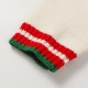 295 (Classic popover)Gucci Gucci Classic College Twisted Knit Wool CardiganImported from Italy made of wool The use of positive 3-needle stranded thick needle eight loop needle red and green stripes with three-dimensiona