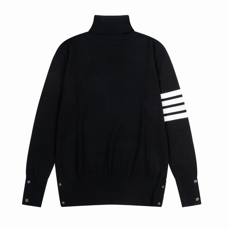 280Thom Browne   Thom Browne turtleneck classic sweaterTB classic four-bar basic style year after year are wearing the classic models must choose the quality of   all of the color fixed dye containing wool cotton yarn, s