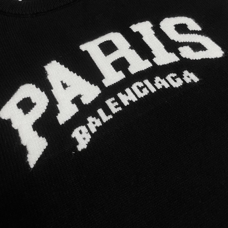 P230 (heavyweight high version)Balenciaga   Balenciaga 23ss new jacquard monogrammed wool knit sweater OS fit  Men's and women's alikeThe whole garment 500 grams of heavy weight seconds market currencyThe wool is knitted