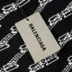 p255 balenciagaparis house sweater full body double b knit sweater loose versionGuest imported sweater fabrics mountain wool raw material yarn 7 needle imported knitting machine manufacturing color fixed dyeing high qual