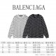 p255 balenciagaparis house sweater full body double b knit sweater loose versionGuest imported sweater fabrics mountain wool raw material yarn 7 needle imported knitting machine manufacturing color fixed dyeing high qual