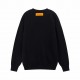 P250 Louis Vuitton LOUIS VUITTONSS23 letter logo beading tool    pattern long sleeve sweaterColor BlackSize S M L