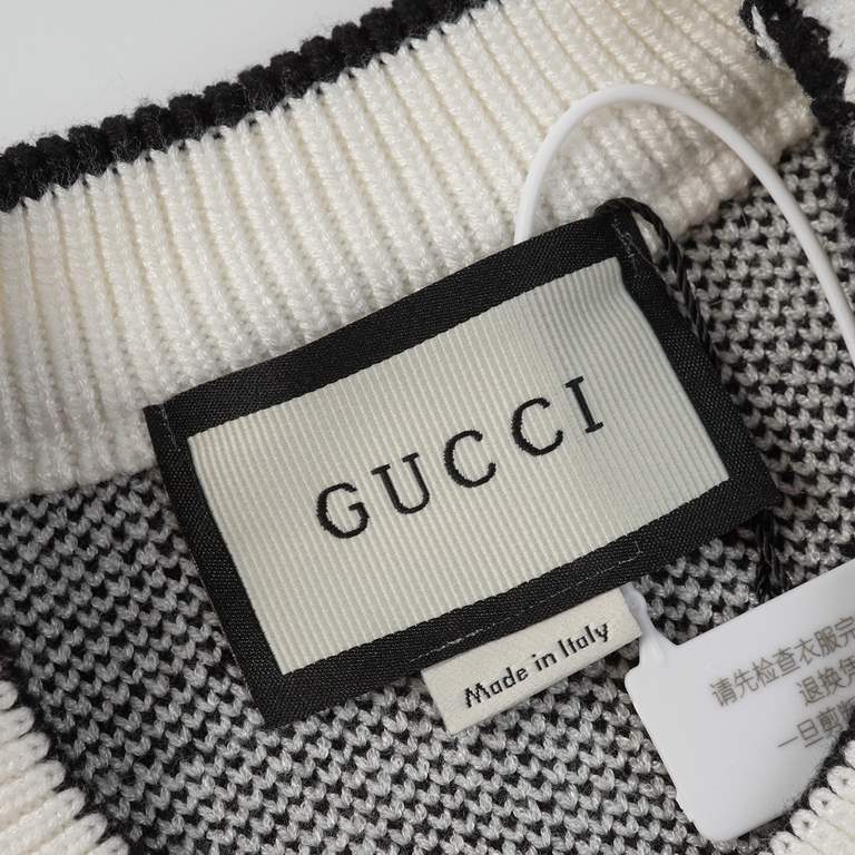 p265 GucciGucci Sweater Needle Full Body Letter G Knit Sweater Loose VersionMountain wool raw material yarn Guest imported sweater fabric 7 needle imported knitting machine manufacturing color fixed dyeing high quality h