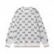 p265 GucciGucci Sweater Needle Full Body Letter G Knit Sweater Loose VersionMountain wool raw material yarn Guest imported sweater fabric 7 needle imported knitting machine manufacturing color fixed dyeing high quality h