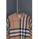 335 (not in stock can be maintaned)BBR Burberry fall and winter new round neck knitted sweaterThe official synchronization in the sale of loose fit, the original version of the consistent knitted jacquard plaid pattern, 