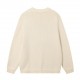 260MiuMiuMiuMiu 23Fw College Style V-Neck Sweater CardiganLazy temperament collision V-neck wool plain knit long-sleeved cardigan Full of design sense of the threaded knit look good and not easy to hit the shirt Beige us