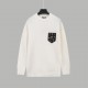 P230Chrome Hearts CH Chrome Hearts Wave Print Jacquard Long Sleeve SweaterFour strand mixed jacquard with wave patternCustomized leather tags, each one molded and pressed into the tag.Hardware on back panel Original fabr