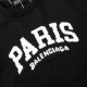 p255 balenciaga balenciaga parisian house sweater knit sweater loose version23ss limited slogan letters jacquard Guest imported sweater fabrics mountain wool raw material yarn 7 needle imported knitting machine manufactu