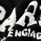 p255 balenciaga balenciaga parisian house sweater knit sweater loose version23ss limited slogan letters jacquard Guest imported sweater fabrics mountain wool raw material yarn 7 needle imported knitting machine manufactu