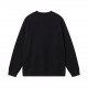 p255 balenciaga balenciaga parisian house sweater knit sweater loose version23ss limited slogan letters jacquard Guest imported sweater fabrics mountain wool raw material yarn 7 needle imported knitting machine manufactu