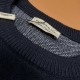 P195BURBERRY  Burberry 23ss War Horse   Knit Sweater UnisexCustom Knit Combed Wool Fabric Custom Dyed Beige Imported Machine Horizontal Knit Custom Knit Rolled Thread YB Restoration Hardware AccessoriesSize XS-L