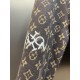 p325 Lv MONOGRAM embroidered sheep sweater14S woven jacquard tissue fabric, wool embroidery process, double-sided classic old flowers jacquard design, both positive and negative are exquisite jacquard process, fine yarn 