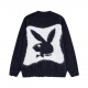 265Model number C67- Saint LaurentSt. Laurent co-branded Playboy bunny mohair sweater super soft rabbit cute huge good with men and women's models fabric is very comfortable and soft trimmed with burlap details and jacqu