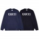 270Model No. C66GUCCI Gucci chest letters logo new jacquard round neck wool sweater using imported knitted sweater fabric jacquard worn process workmanship is very superb Men and women with the same models on the body is