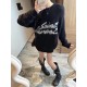 265Model No. C69YSL Saint Laurent mohair monogrammed jacquard long-sleeve sweater Original seahorseThe original seahorse hair is dyed and brushed.The fabric is soft and delicate, very drapey.-All imported looms, details 