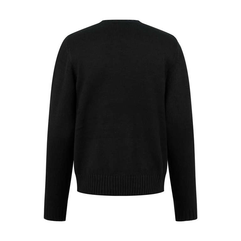 340 (high quality)Prada 23 Jacquard Crew Neck SweaterMaterial customized 55 cashmere wool, you can feel the wool on the skin and jacquard exquisite sense of simple and generous design, classic and versatile.Craftsmanship