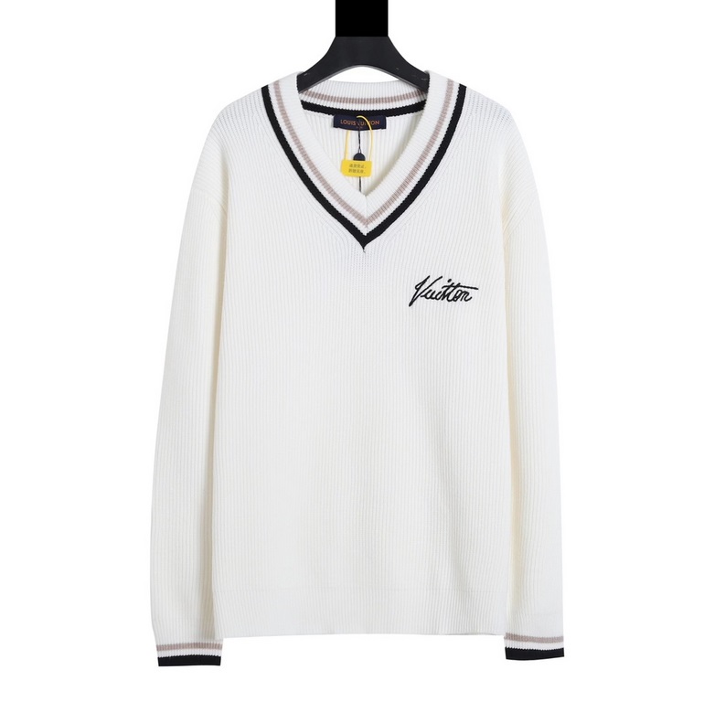 P270 (with carrying case packaging)LV 2022 New Colorblock Collar Pullover Sweater  original original price 13545 buy  , wool selection of 100% full combed cotton yarn, from the process, combed cotton in the production pr