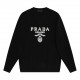 p240 high qualityPrada collar triangle exclusive logo design wool crew neck sweaterExclusive to the marketNot the hand feeling effect made by washing the wool content in the market.500KG for each color.Selected first-lin