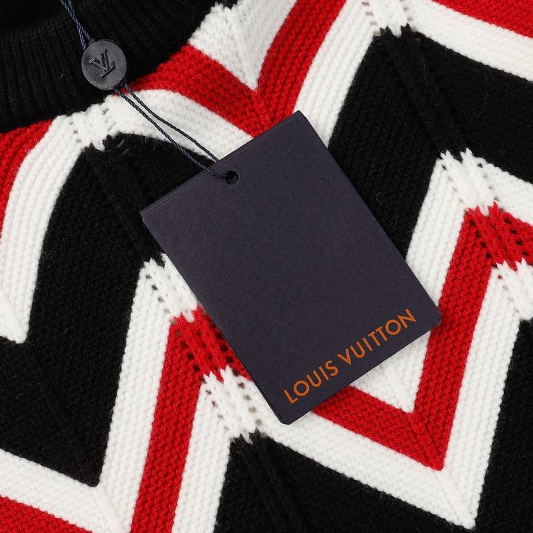 P265 Louis Vuitton wool knitwear, LV sweater OS version of the basic models, versatile men and women with the same models, heavyweight high quality seconds to kill the market currency, wool using 7-needle imported machin