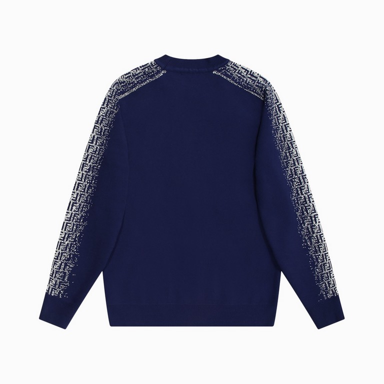 P230 Fend1 Knit SweaterAutumnWinter New Sweater with gradient colors on the side of the arm Jacquard patternFF old pattern every season, classic never out of fashion.It looks great on you Fashion and quality are compatib