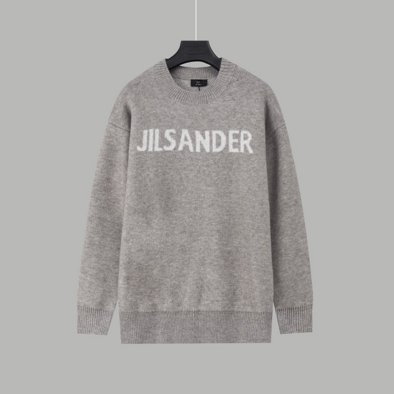 270JILSANDE Beginner Letters Reversible Jacquard Long Sleeve Sweater12-needle imported jacquardPre-shrink washSize S M L XL Original Fabric 90% Cotton, 10% AcrylicDifferent from the marketYou'll know it when you get it..