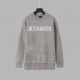 270JILSANDE Beginner Letters Reversible Jacquard Long Sleeve Sweater12-needle imported jacquardPre-shrink washSize S M L XL Original Fabric 90% Cotton, 10% AcrylicDifferent from the marketYou'll know it when you get it..