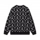 p255 Louis VuittonLouis Vuitton LV sweater full body logo knit sweater loose versionCustomers for imported sweater fabrics Mountain wool raw material yarn 7 needle imported knitting machine manufacturing color fixed dyei