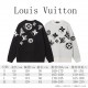 P265 Louis Vuitton Louis Vuitton Classic Old Flower Jacquard Peplum fall and winter men and women with the same paragraph sweater knit sweaterHigh version of LV dark jacquard weaving, low-key luxury design, very suitable