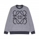 270Model No. T18New LOEWE Loewe 22ss latest stunning hemp grey patchwork jacquard round neck sweater YYDS stunning color is not old-fashioned!- Introduction Founded in 1846, the luxury leather goods brand LOEWE, innovati