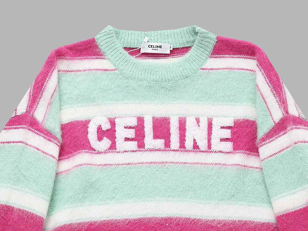 P280 (top of the line version) Distinctive cartons)Style Celine Celine Rainbow Patchwork Seahorse SweaterColor picture colorSize S-XXLMaterial woolAccessories full set of customized accessoriesGender-neutral Unisex