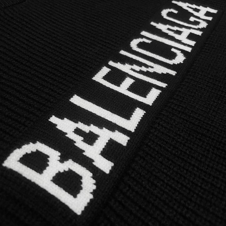 P230 (heavy weight high version)Balenciaga   Balenciaga 23ss new jacquard wool knit sweater sweater OS shape   men's and women's alikeThe whole garment 500 grams of heavy weight seconds market currencyThe wool is knitted