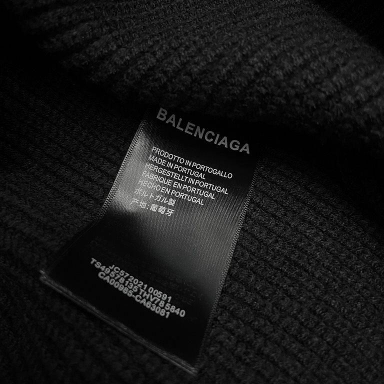 P230 (heavy weight high version)Balenciaga   Balenciaga 23ss new jacquard wool knit sweater sweater OS shape   men's and women's alikeThe whole garment 500 grams of heavy weight seconds market currencyThe wool is knitted