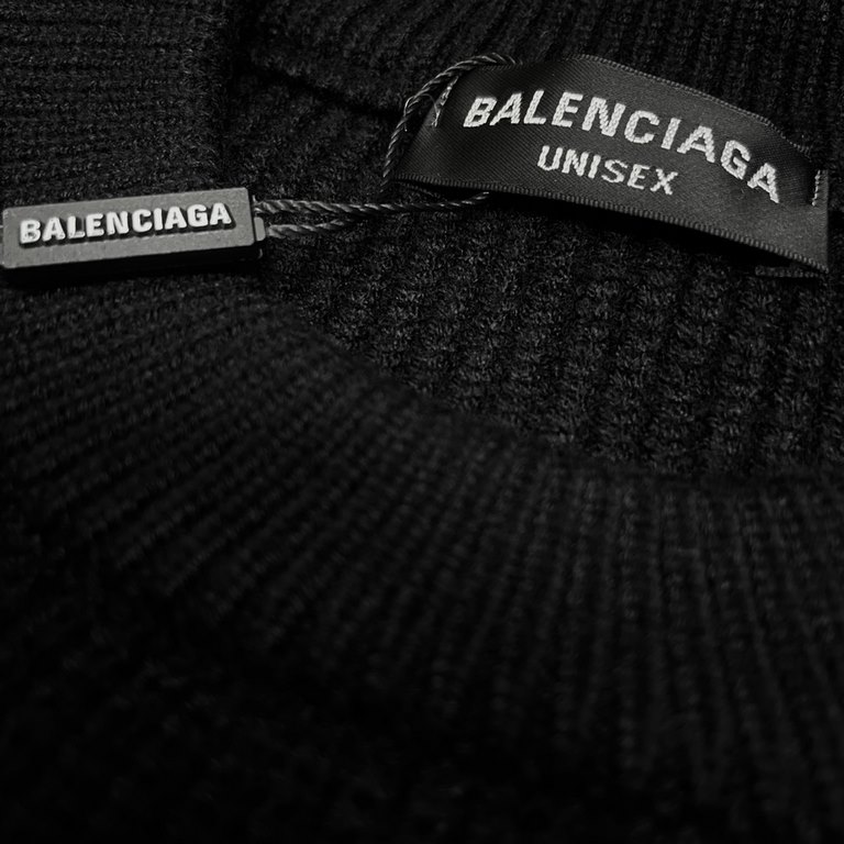 P230 (heavy weight high version)Balenciaga   Balenciaga 23ss new jacquard wool knit sweater sweater OS shape   men's and women's alikeThe whole garment 500 grams of heavy weight seconds market currencyThe wool is knitted