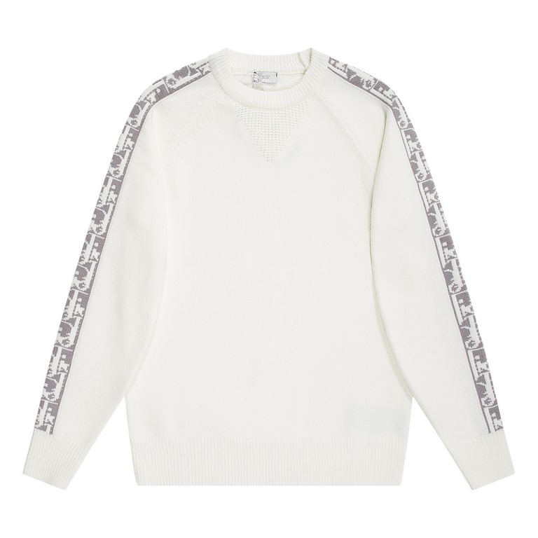 p245Dir Dior   2022 Autumn and Winter new, the latest official website fashion round neck sweater, the official website synchronization, counter custom fabrics! Close to the skin comfortable, durable and good to wear, th