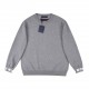 P235LouisVuitton 23SS solid color cuffs monogrammed jacquard logo crew neck sweater.This model uses 100% 16 count imported 5 knitting machine to do the whole piece of single side, shoulder receiving flower process. Split