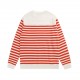 P220 Product DetailsTraditional motifs are reinterpreted through the Gucci aesthetic in a series of classic knitwear pieces. Crafted from jersey cotton, this sweater is brightened with red and ivory stripes. A Gucci appl